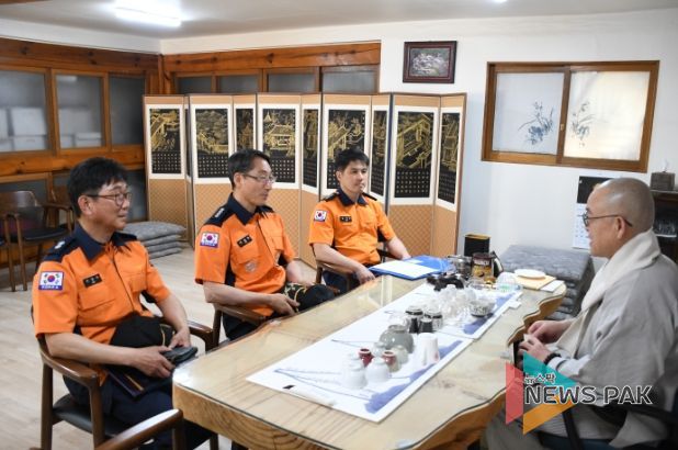 화성소방서, 부처님 오신 날 대비 용주사 현장안전 컨설팅