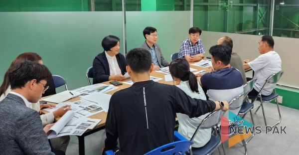 동탄 배드민턴장 샤워실 증축 관련 간담회