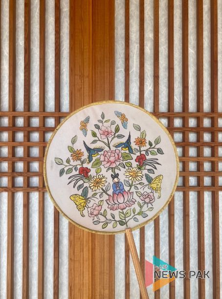 비단부채 그리기