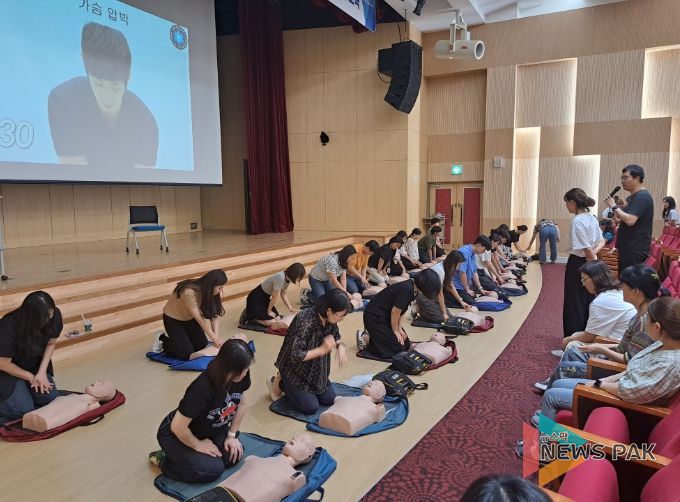 안산시 단원보건소, 공무원 대상 심폐소생술 체험교육