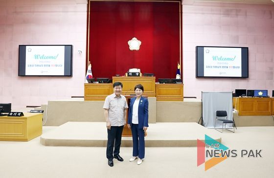 안양시의회, 런던 킹스턴구 로버트 김 의원 접견