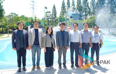 평택시의회, 폭염 대비 물놀이장 안전 점검 실시