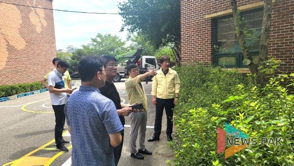 안산교육지원청, 제6호 태풍‘카눈’대비 관내 학교시설 사전점검 실시