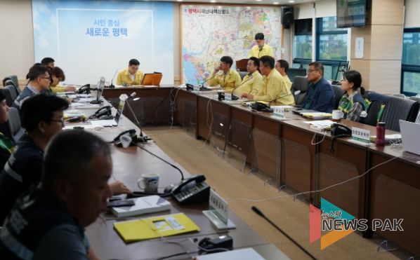 평택시의회, 평택시 재난상황실 근무자 격려 방문