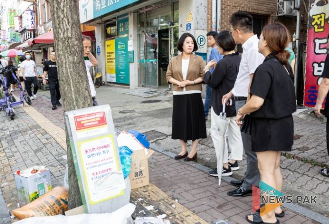 안산시의회 황은화 의원 원곡동 다문화특구 현장 점검