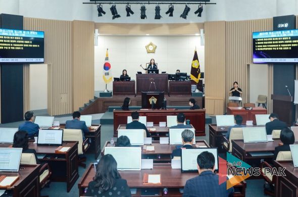 제224회 임시회 1차 본회의 전경