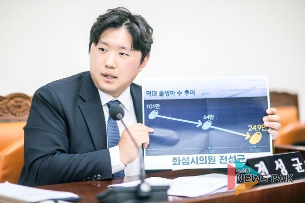 설명하고 있는 전성균의원