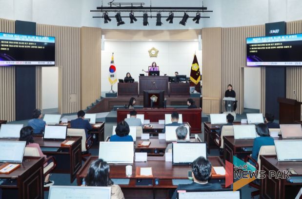 제225회 임시회 1차 본회의 전경