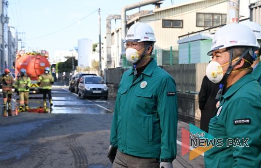 이민근 안산시장, 화재 현장 긴급 점검…“시민안전모델 가동해 대응”