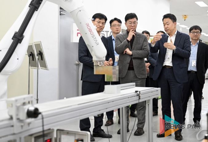 이민근 안산시장,‘이동시장실 운영’로보스타 방문해 애로사항 청취