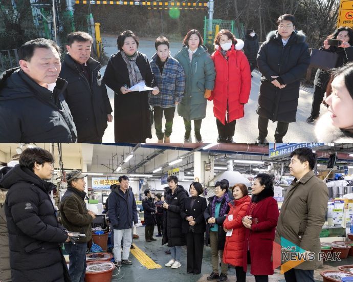 안산시의회 기획행정위원회와 문화복지위원회가 지난 30일 제286회 제2차 정례회 중 현장활동을 진행했다. 사진 위가 기획행정위원회, 아래가 문화복지위원회의 현장활동 모습.