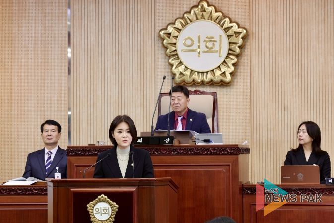고양시의회 김민숙 의원, 주민 안전 위협하는 '마을안길' 주제로 5분 발언 펼쳐