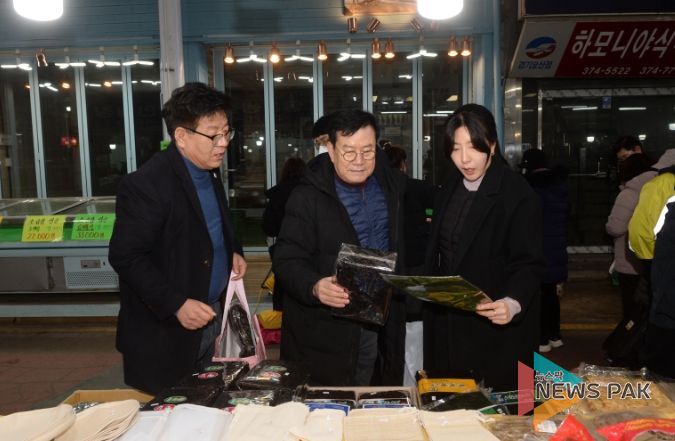 오산시의회, 설 명절 맞이 오색시장 장보기 행사