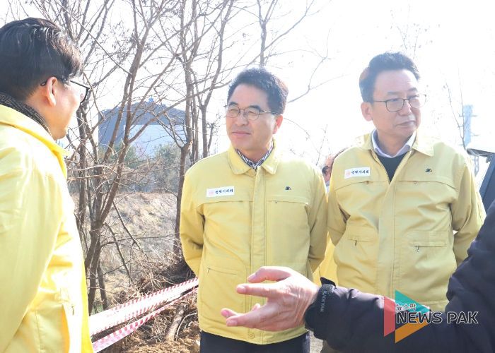 평택시의회 복지환경위원회, 관리천 오염수 유출사고 3차 현장 방문