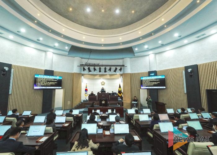 제228회 임시회 1차 본회의 전경