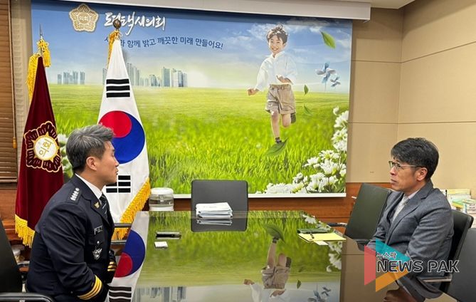 유승영 평택시의회 의장, 신임 평택경찰서장 만나 적극적인 치안 협조 요청