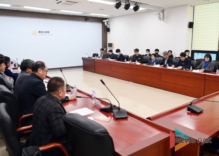 화성시의회 경제환경위원회 화성시 자원순환연합회와 간담회 개최