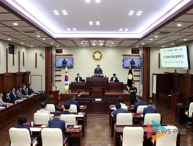 광명시의회 전반기 마지막 정례회, 17일간 일정 시작