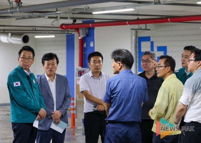 평택시의회 강정구 의장, 집중호우 침수피해 현장방문