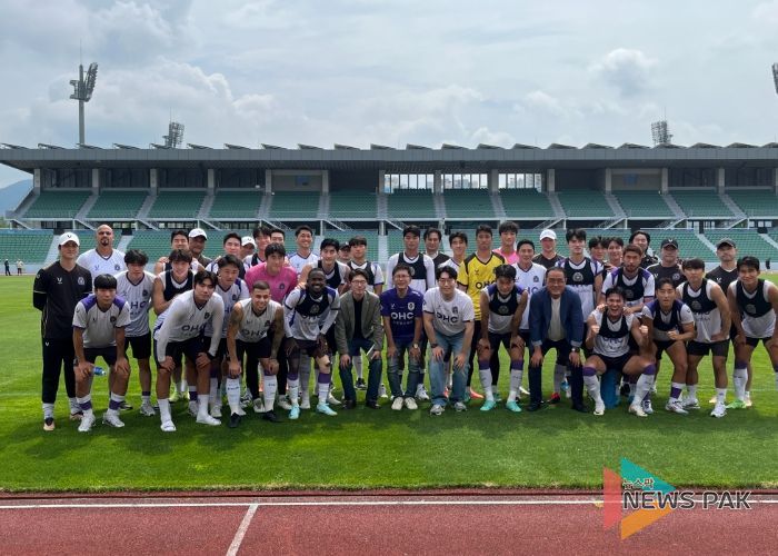 안양시의회 총무경제위원회, FC안양 하계 전지훈련장 방문 및 선수 격려
