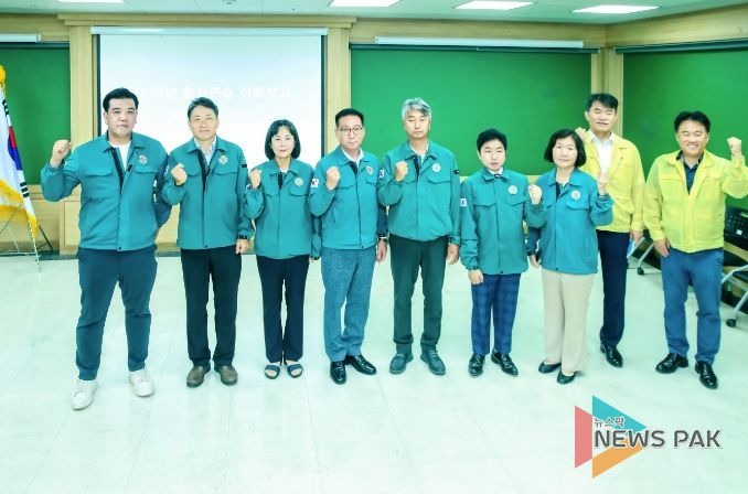 을지훈련 격려방문한 화성시의회 의원들 단체