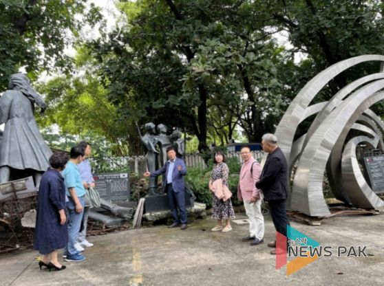 필리핀에 방치된 한필우호 기념물, 고양시의회 요청에 따라 원상복구