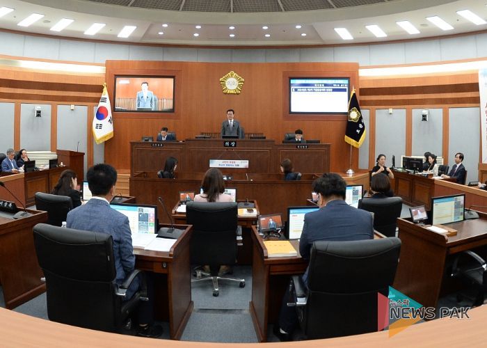 오산시의회, 제287회 임시회 본회의 개회