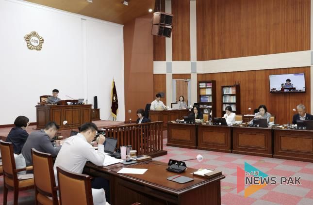 군포시의회 제276회 임시회 예산결산특별위원회 현장. (20240905 제1차 예결특위)