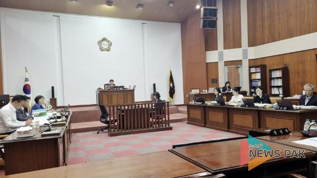 군포시의회 제276회 임시회 예산결산특별위원회 현장.