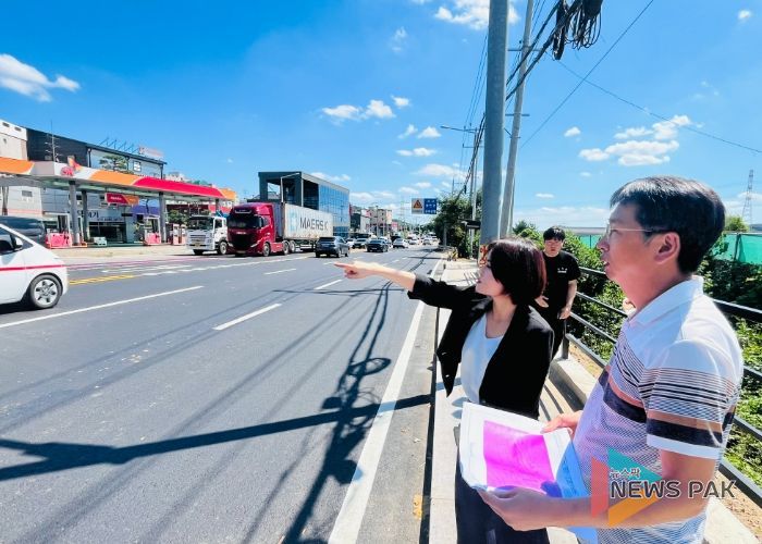 김민숙 의원, 덕양구 내유동 ‘유턴차로 신설’로 주민 숙원 해소