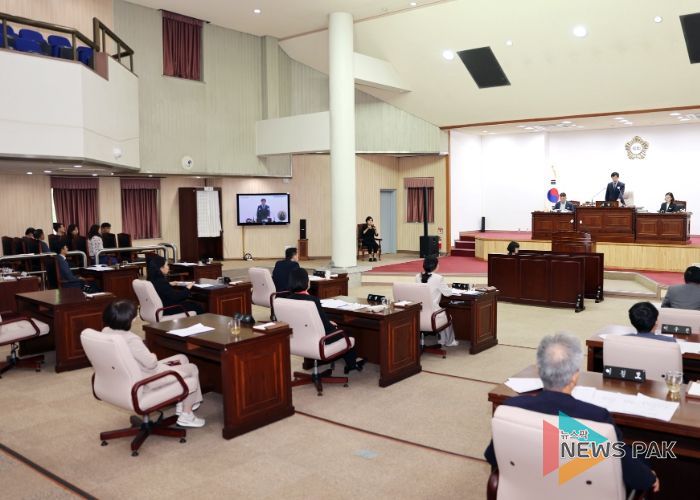 군포시의회 제276회 제2차 본회의장 모습