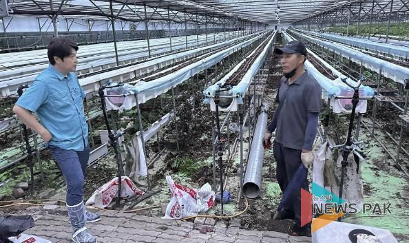 침수 현장을 방문한 신현철 의원