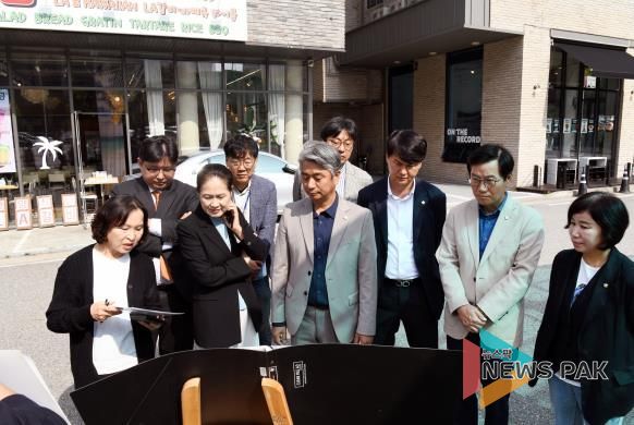 공영주차장 조성 현장