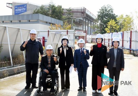 건립현장 방문 문화복지위원회 단체사진