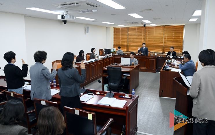 문화복지위원회 보건소 행정사무감사 선서