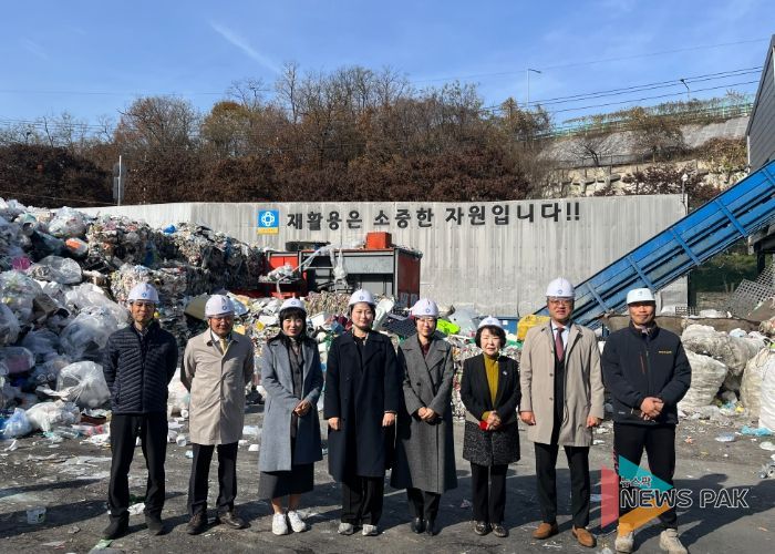 안양시의회 보사환경위원회, 안양시 생활폐기물 적환장 현장방문