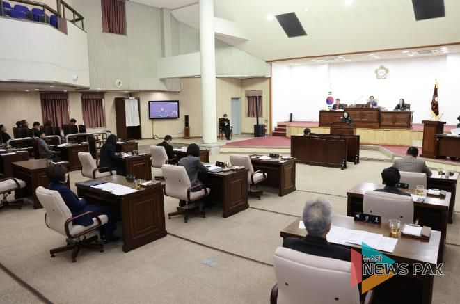 군포시의회 제278회 정례회 제2차 본회의 장면