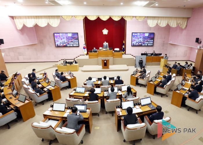 안양시의회, 을사년 새해 첫 임시회 개회