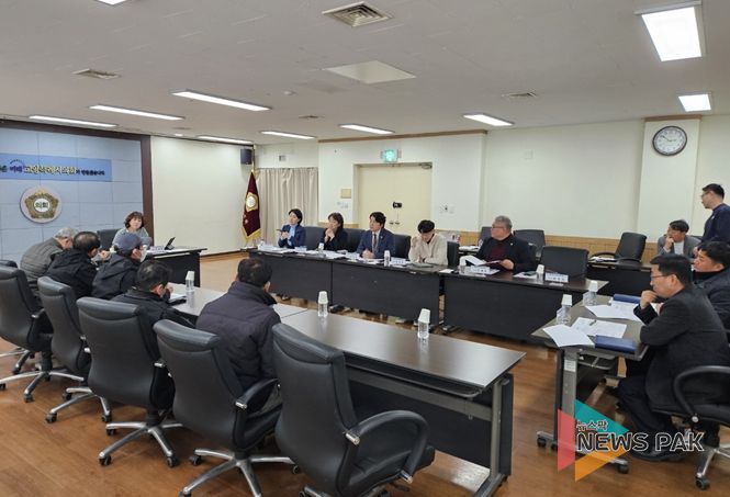 일산동구 녹지대 관리 용역원 대표단과 진행된 간담회