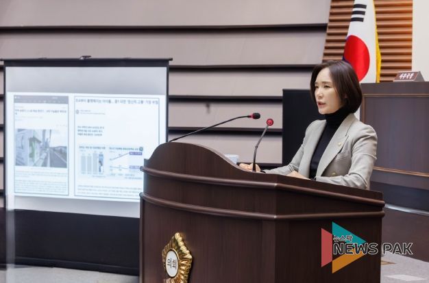 광주시의회 최서윤 의원, 314회 임시회에서 5가지 정책 제안
