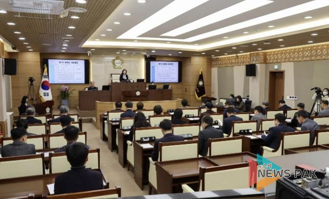 제254회 임시회 제1차 본회의 전경