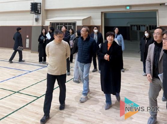 군포의왕교육지원청, 내손중·고등학교 개교 전 현장 점검