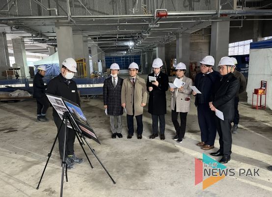 안양시의회 총무경제위원회, 석수체육관 및 공익활동지원센터 공사 현장 방문