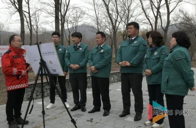 가평군의회 산불취약지역 현장 점검