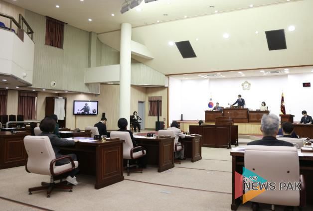 군포시의회 제281회 임시회 제2차 본회의 현장