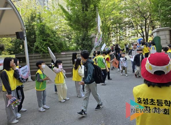 안양 호성초등학교 학교폭력예방 하이-파이브 아침맞이 릴레이 캠페인 실시