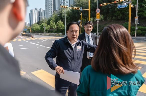 오산시, 재포장 공사 현장실사로 해법 모색