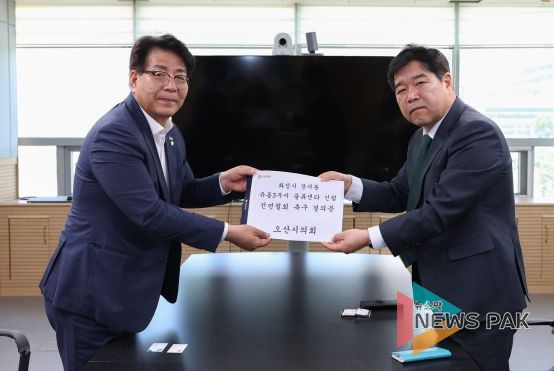 화성시 동탄2 유통3부지 물류센터 건립 전면 철회 촉구 결의문 경기도에 공식 전달