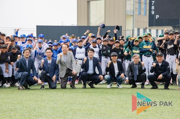 선수단과 단체 사진