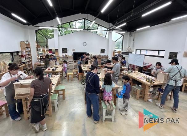 오산시 온마을목공체험장, '온가족 목공 체험 행사' 성료